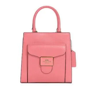 Coach | Bags | Coach Leather Mini Pepper Pink Taffy Detachable Strap ...